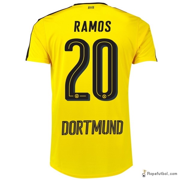 Camiseta Borussia Dortmund Replica Primera Ropa Ramos 2016/17 Amarillo